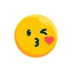 Emoticon Emotion Expression Feeling Kiss Face SVG Icon
